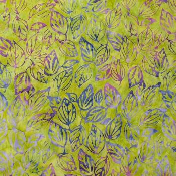 Preview: PURPLE GREEN - Heliotrope - Batikstoff aus Indonesien